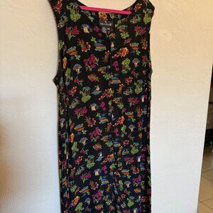 Carole Little Sleeveless Tropical dress, 18W